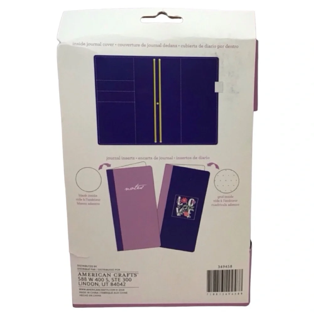 American Craft Journal Kit (Purple Glitter) (NWT)
